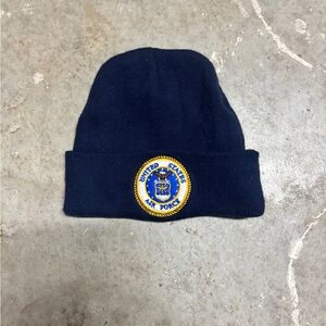 Navy Blue Beanie with Air Force Logo